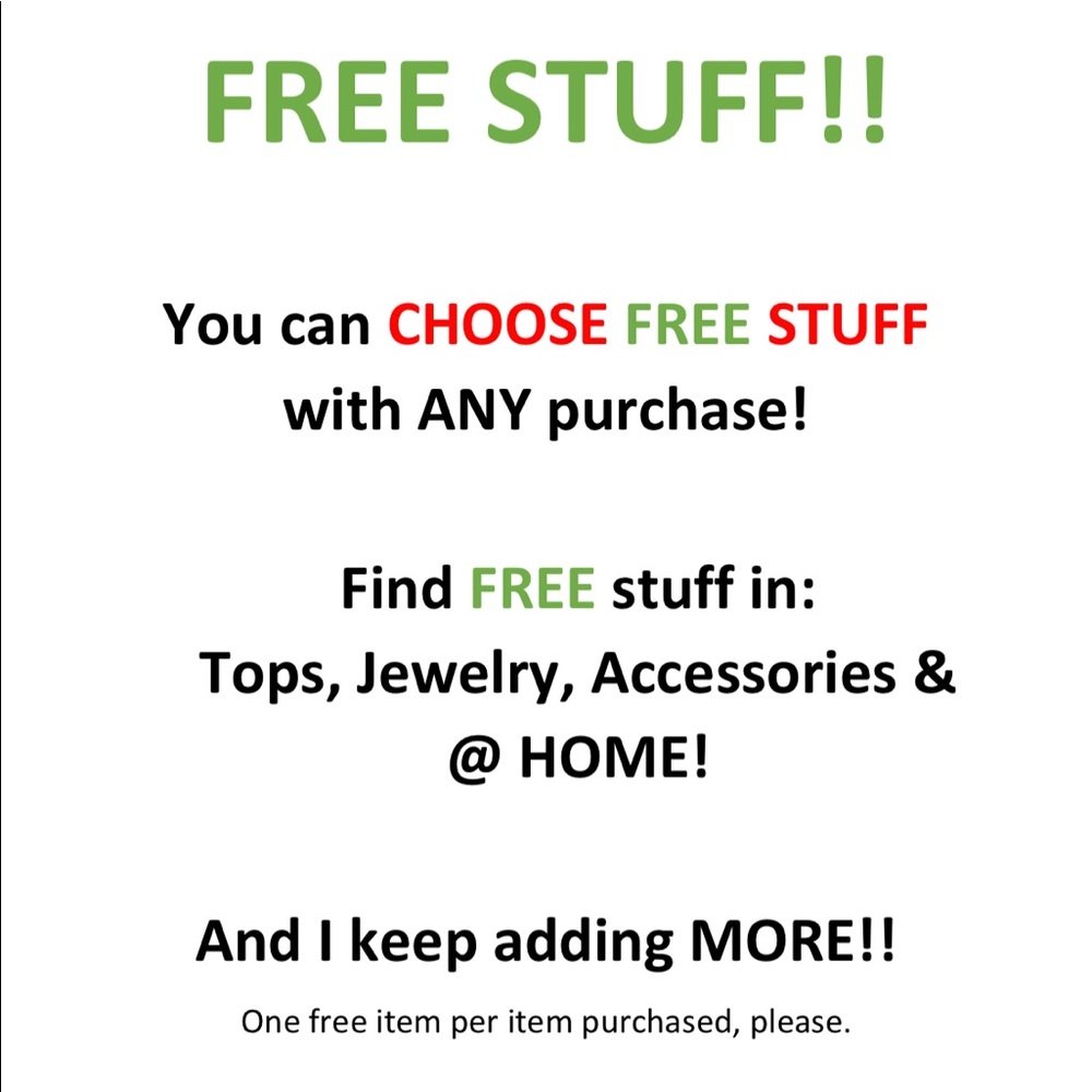 FREE STUFF!! With purchase. - Picture 1 of 1